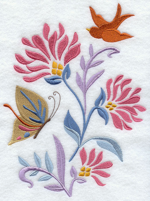 Butterfly & Bird Spring Nouveau