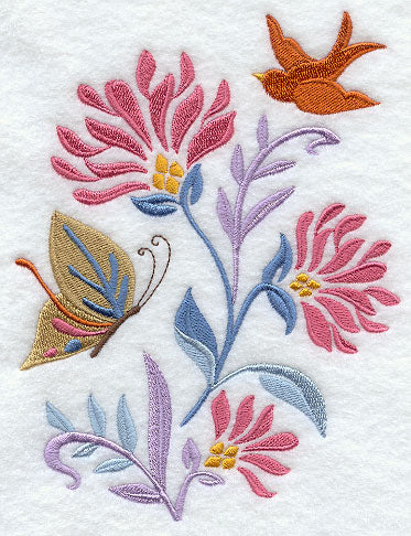 Butterfly & Bird Spring Nouveau