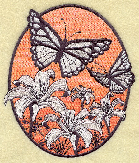 Spring Butterfly Oval