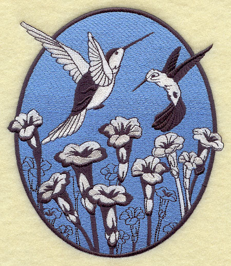 Spring Hummingbird Oval
