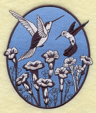 Spring Hummingbird Oval