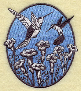 Spring Hummingbird Oval