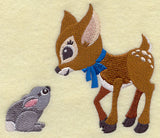 Frolicking Deer and Bunny