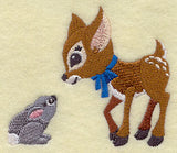 Frolicking Deer and Bunny