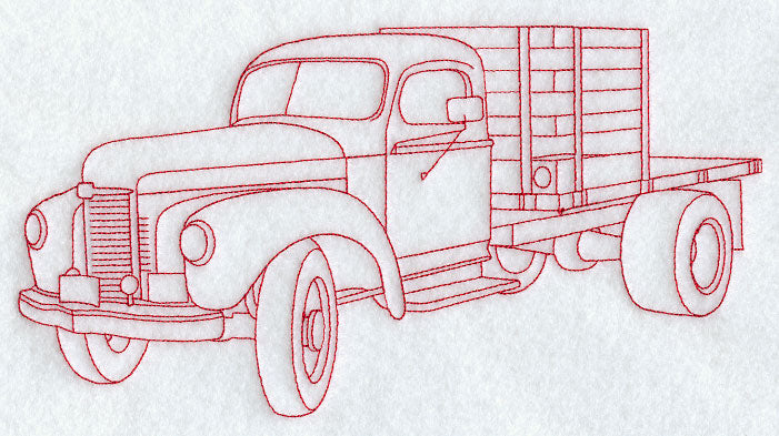 Farm Truck (Redwork)