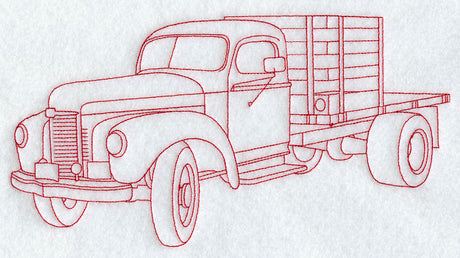 Farm Truck (Redwork)
