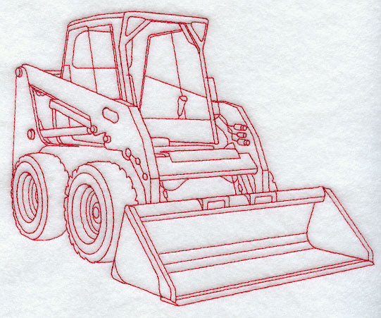 Skid Steer Loader (Redwork)