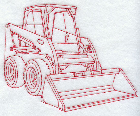 Skid Steer Loader (Redwork)