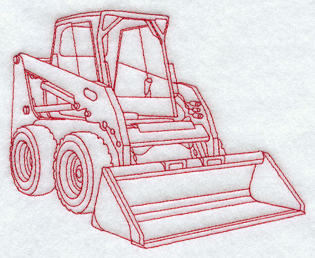 Skid Steer Loader (Redwork)