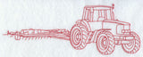 Tractor and Plow (Redwork)