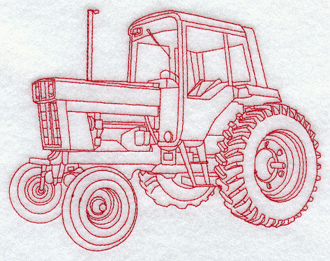 Tractor III (Redwork)