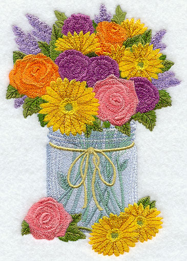 Mason Jar Bouquet II