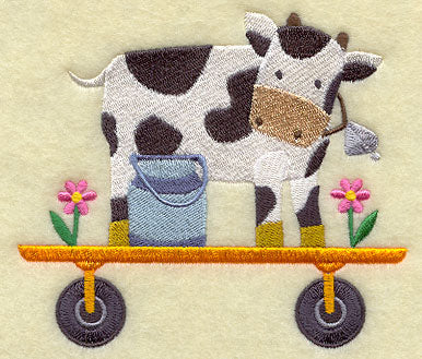 Cow and Milk Bucket