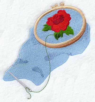 Needlepoint Rose