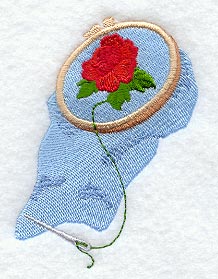 Needlepoint Rose