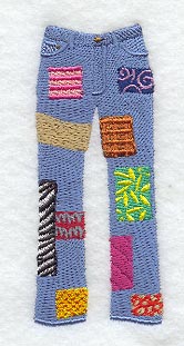Patched Jeans
