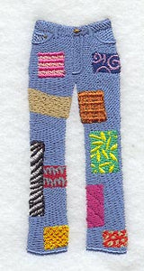Patched Jeans