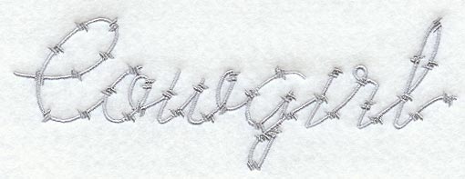Cowgirl Barbed Wire