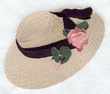 Straw Hat w/ Flowers