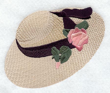Straw Hat w/ Flowers