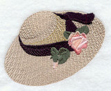 Straw Hat w/ Flowers