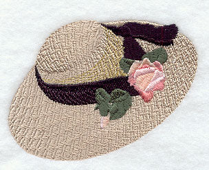 Straw Hat w/ Flowers