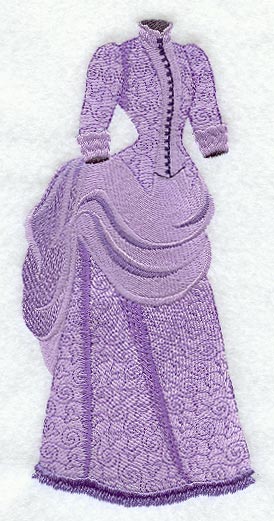 Victorian Day Dress - 1880s 6.84" x 3.27" / 173.74mm x 83.06mm Victorian Day Dress - 1880s 6.84" x 3.27" / 173.74mm x 83.06mm