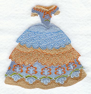 1850s dress Crinoline Dress - 1850s All Sizes | Machine Embroidery Design