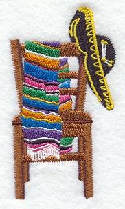 Sombrero & Serape w/ Chair