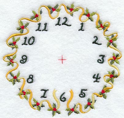 Holly Clock