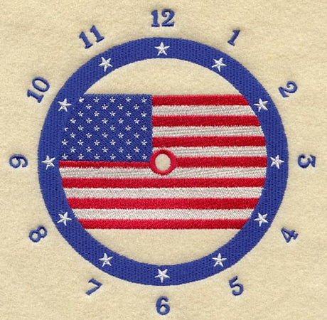 U.S. Flag Clock