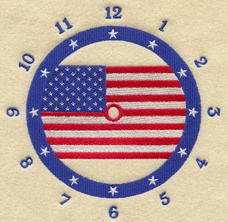 U.S. Flag Clock