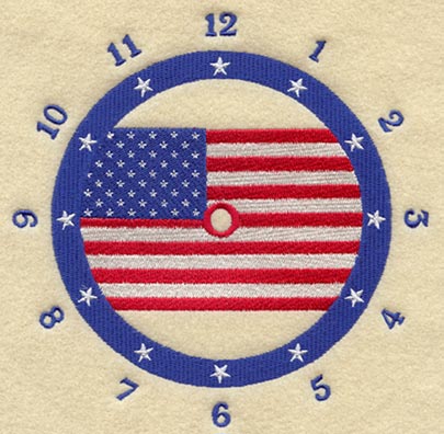 U.S. Flag Clock