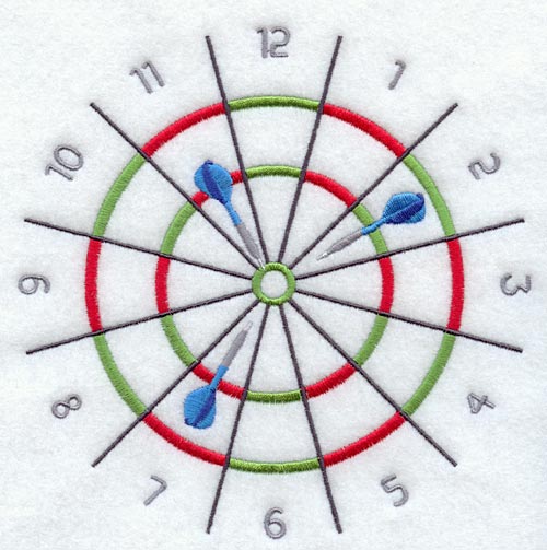 Dartboard Clock
