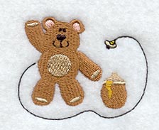 Teddy Bear & Honeypot
