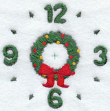 Christmas Wreath Clock