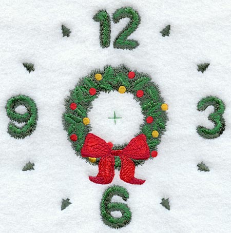 Christmas Wreath Clock