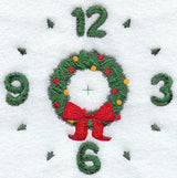 Christmas Wreath Clock