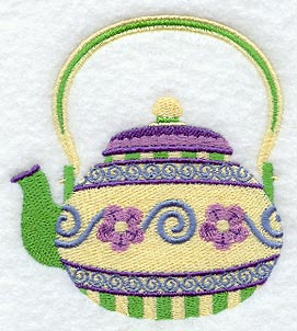 Floral Swirl Teapot