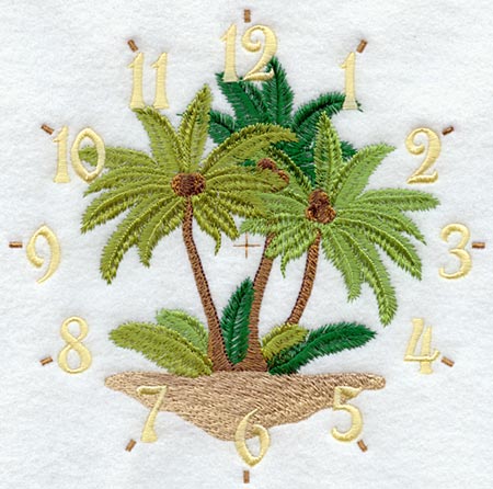 Palm Tree Clock