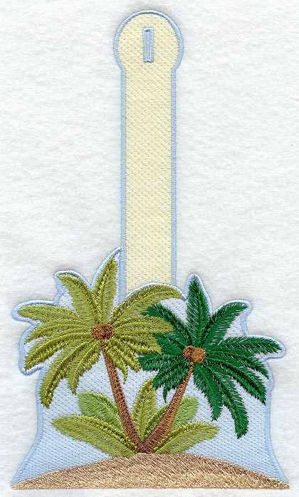 Palm Tree Towel Topper
