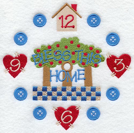 Bless This Home Clock