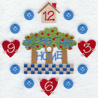 Bless This Home Clock