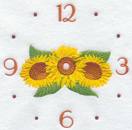 Sunflower Clock