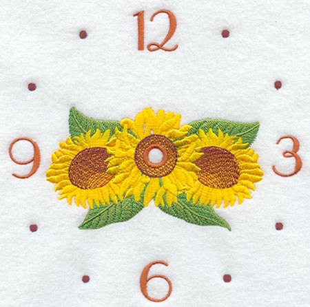 Sunflower Clock