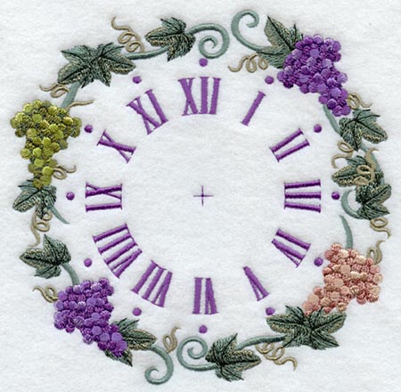 Grape Bunch Clock