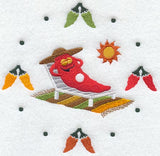 Comic Chili Pepper Clock