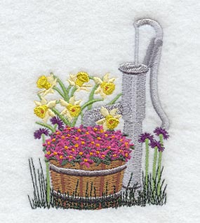 Water Pump & Flowers