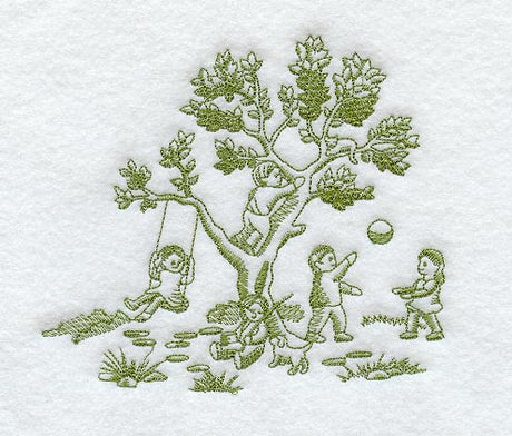 Children & Tree Scene (Toile)