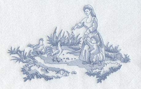 Rooster Scene (Toile)